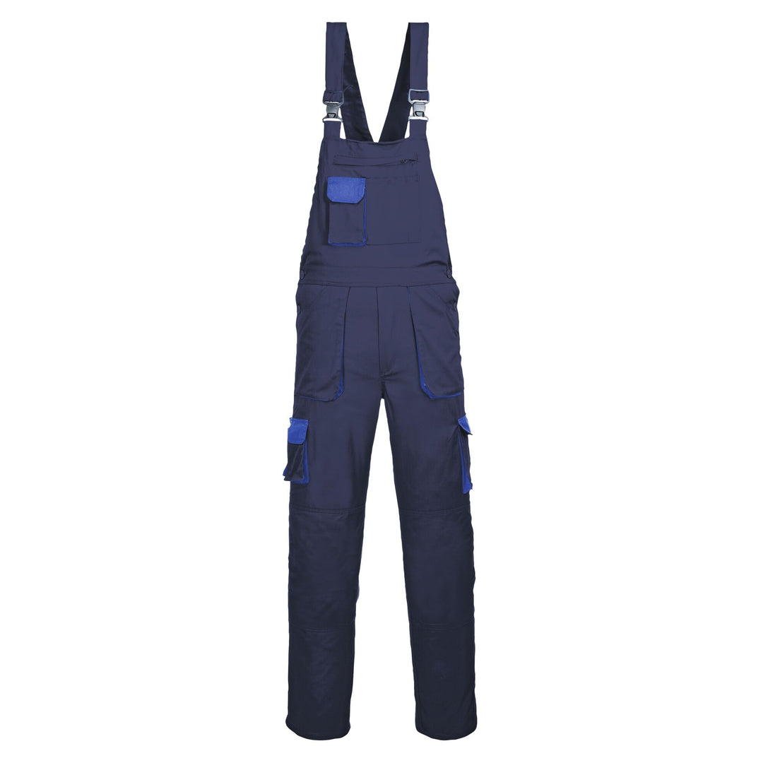 Portwest TX12 Herren Texo Kontrast Latzhose Arbeitslatzhose Marine 3XL, Marine 3XL