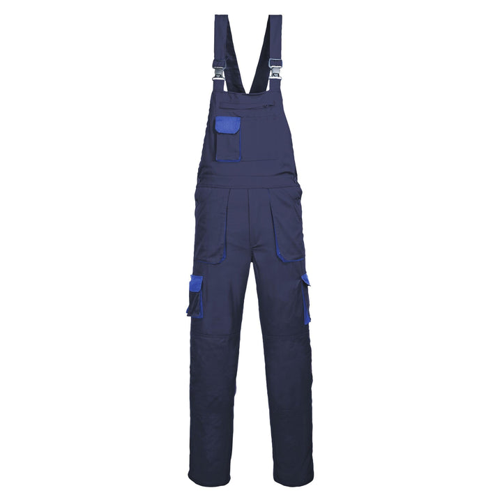 Portwest TX12 Herren Texo Kontrast Latzhose Arbeitslatzhose Marine 3XL, Marine 3XL