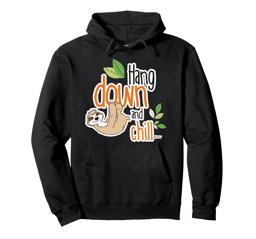"Hang down and chill" designed by NICI Pullover Hoodie