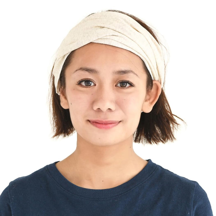 CHARM Damen Breites Haarband Bandana - Bio Baumwolle Stirnband Herren Kopftuch Sommer Hair Band Aus