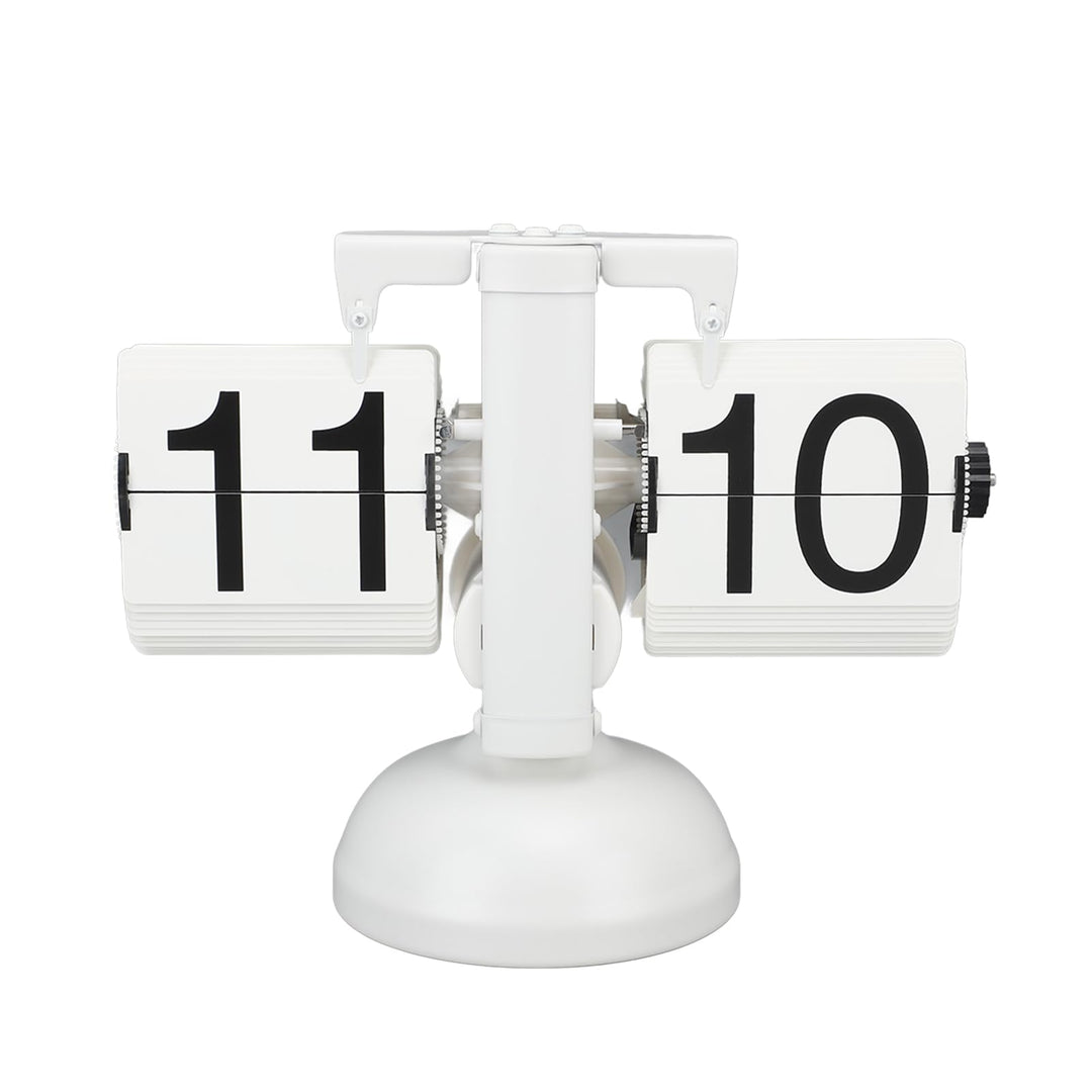 HERCHR Flip-Schreibtischuhr, Retro-Digital-Flip-Down-Uhr, Retro-Flip-Uhr, Automatische mechanische S