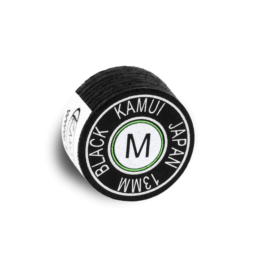 KAMUI Billardqueue-Spitze, laminiert, Schwarz, 1 Stück Mittel 12.5 mm, Mittel 12.5 mm