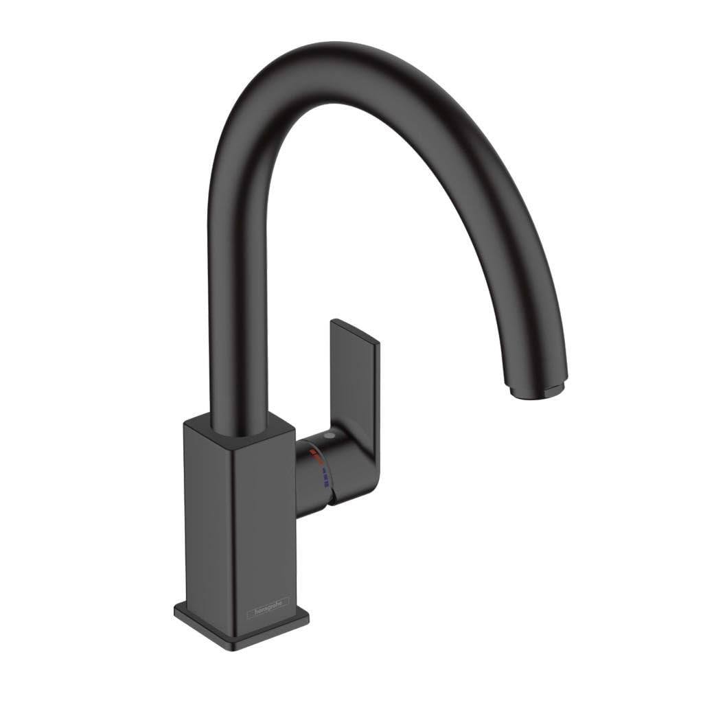 hansgrohe Küchenarmatur Vernis Shape M35, Wasserhahn Küche mit Auslauf Höhe 260 mm, 1 Strahlart, Mat