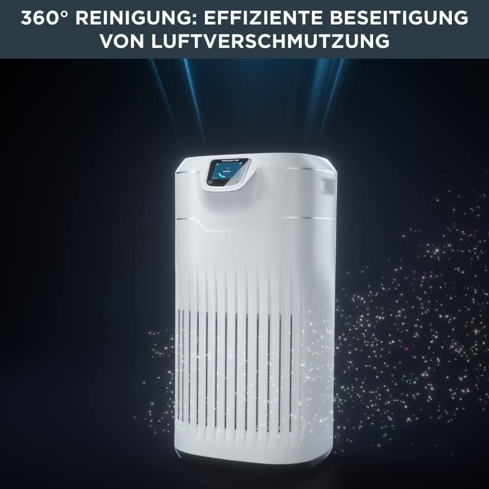 Rowenta PU8080 Pure Home Luftreiniger | 4 Filterebenen | Filterung von bis zu 100% der Allergene | S