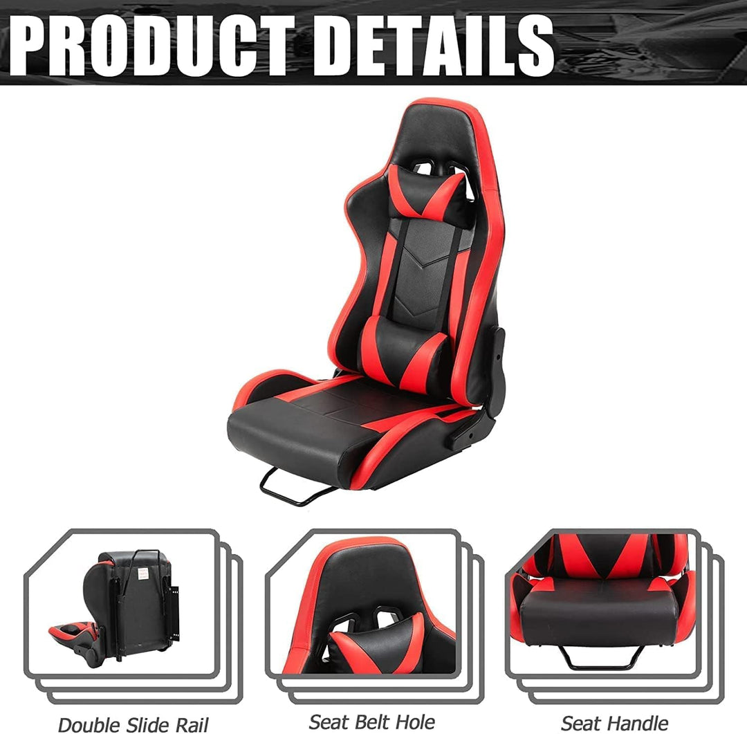 Dardoo Racing Gaming Schalensitz mit verstellbarem Doppelschieber Adapt Racing Simulator Cockpit Dri