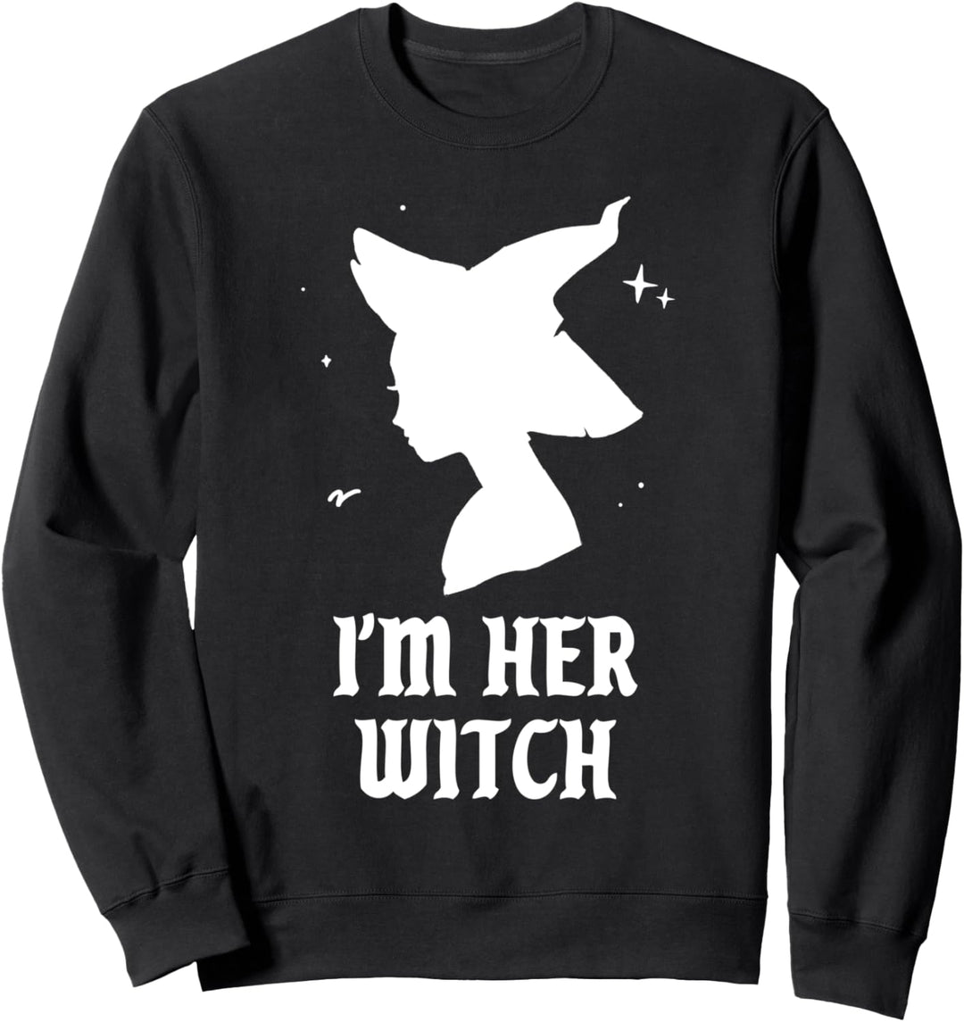 Ich bin ihre Hexe Funny Spooky Vibes Gotik Halloween Kostüm Sweatshirt
