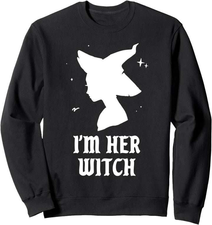 Ich bin ihre Hexe Funny Spooky Vibes Gotik Halloween Kostüm Sweatshirt
