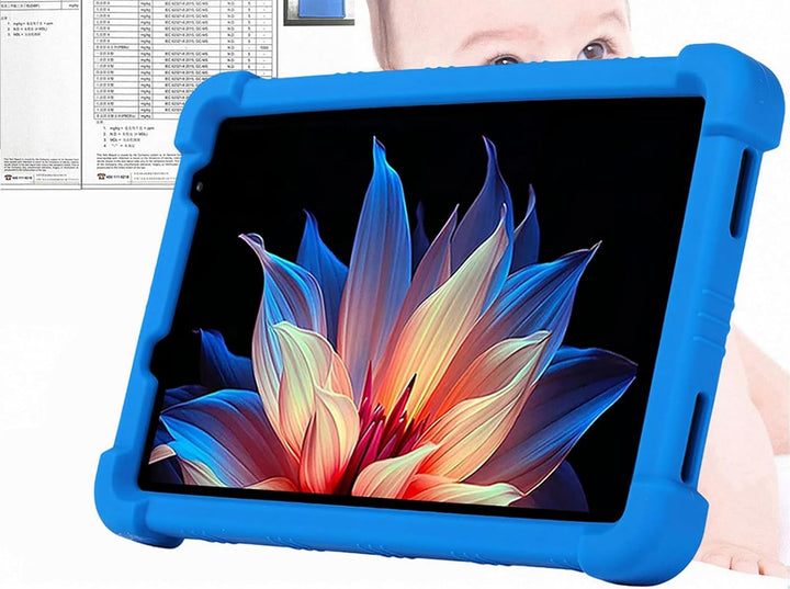 GIOPUEY Hülle Kompatibel mit Blackview ZENO 1 8inch - mit Ständer - Weiche TPU Silikon Schutzhülle -