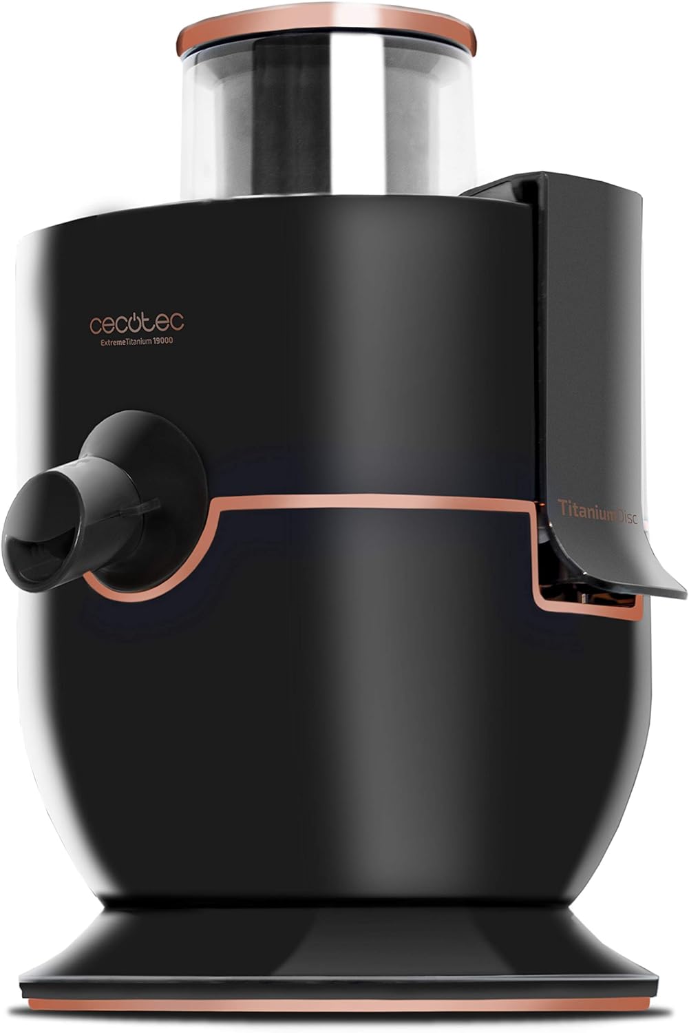 Cecotec Entsafter für Obst und Gemüse ExtremeTitanium 19000. 1000 W, 19000 U/min Geschwindigkeit, Ti
