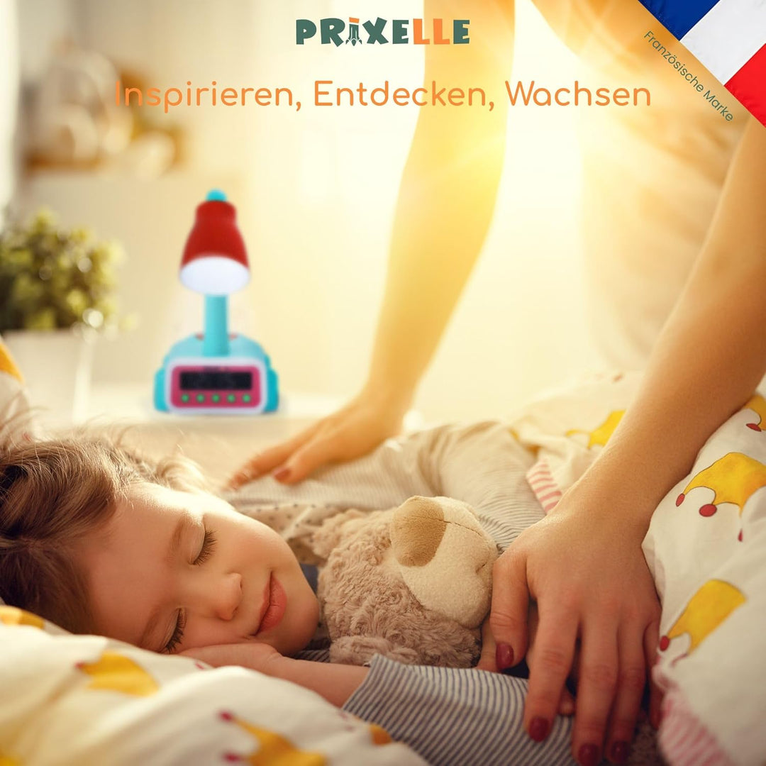 Kronosaur Wecker Kinder Dinosaurier 3 in 1 mit Nachtlicht und Mondwächter, Schönes Designobjekt das