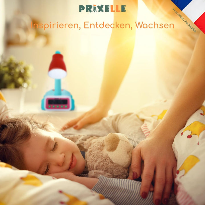 Kronosaur Wecker Kinder Dinosaurier 3 in 1 mit Nachtlicht und Mondwächter, Schönes Designobjekt das