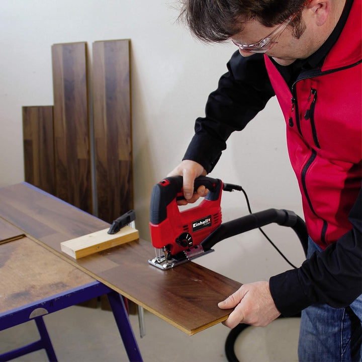 Einhell Stichsäge TC-JS 80/1 (550 W, Hubzahl 1000-3000 min-1, Drehzahlelektronik, 4-stufiger Pendelh