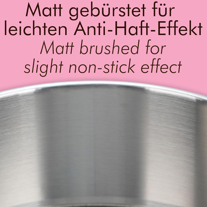 immer Backform Edelstahl Kuchenform Springform Mini, unbeschichtet PFAS-frei aus 18/8-Edelstahl Spül