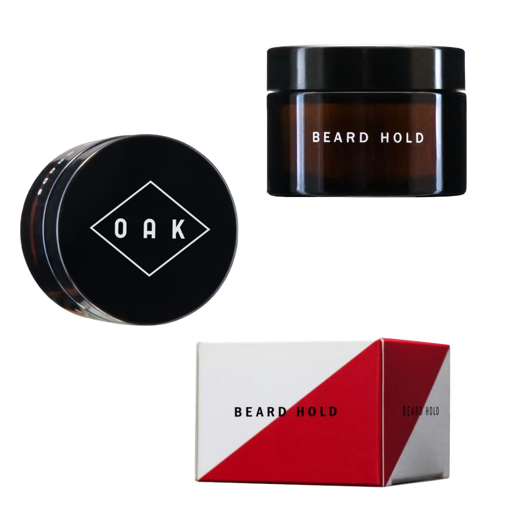 OAK BEARD HOLD I Bartwachs, Bartpomade (50 ml): Bringt Halt und kompakte Form. Bartstyling mit natür