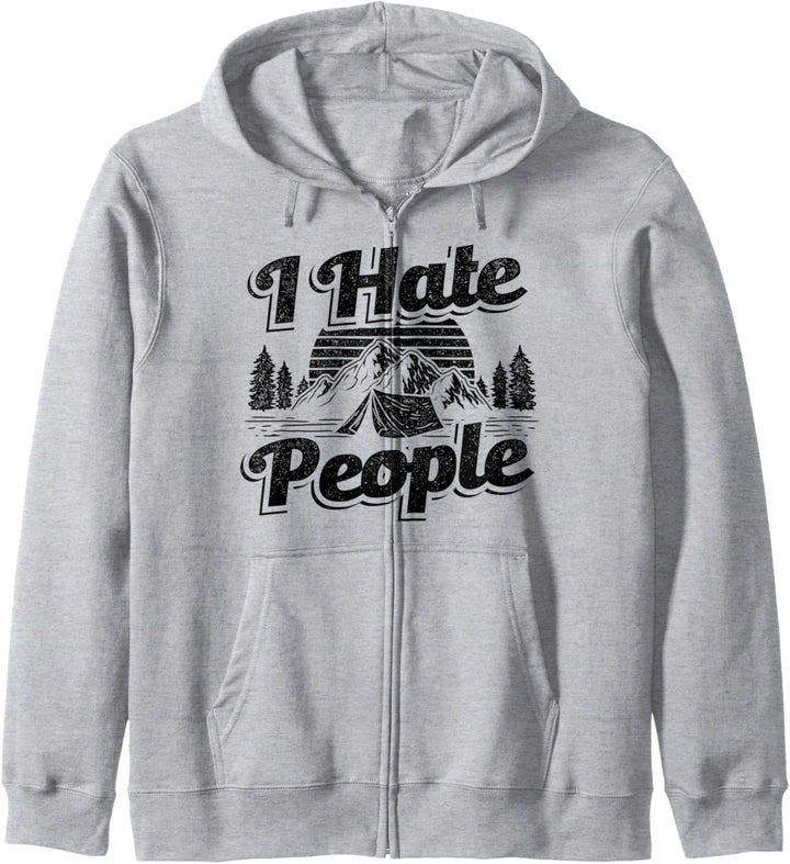 Campingzelt I Hate People Nature Caravan Outdoor Lagerfeuer Kapuzenjacke