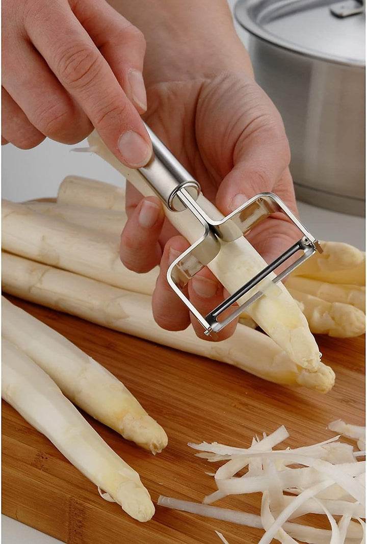 WMF Profi Plus Sparschäler 17 cm, Gemüseschäler rostfrei, Cromargan Edelstahl teilmattiert, spülmasc