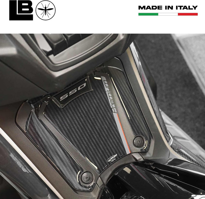 labelbike - 3D Aufkleber für Roller-Trittbrettschutz, kompatibel mit Kymco Ak550 Premium Plattform,