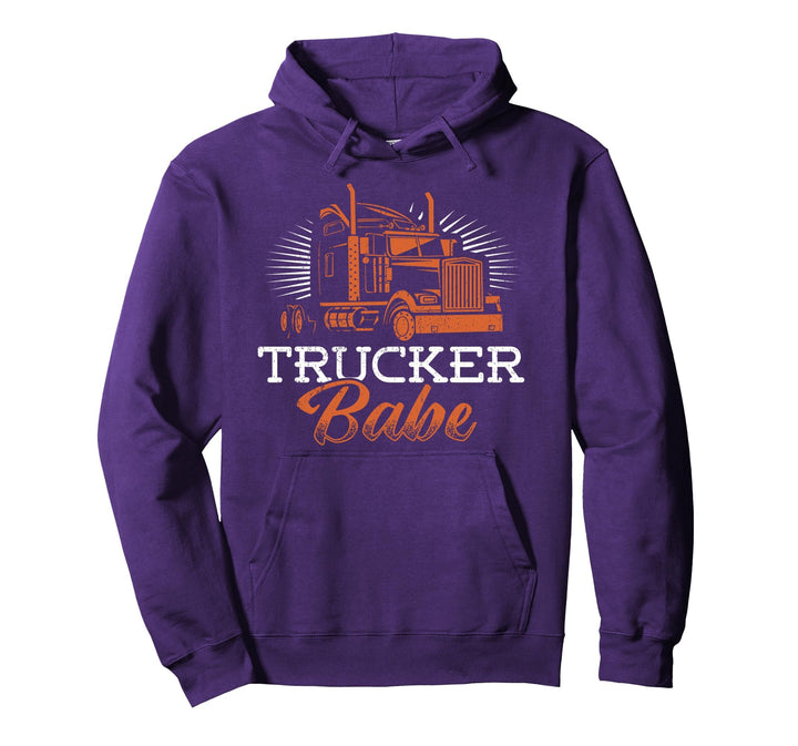Trucker Babe - LKW-Fahrerin und Truckerin Geschenkidee Pullover Hoodie