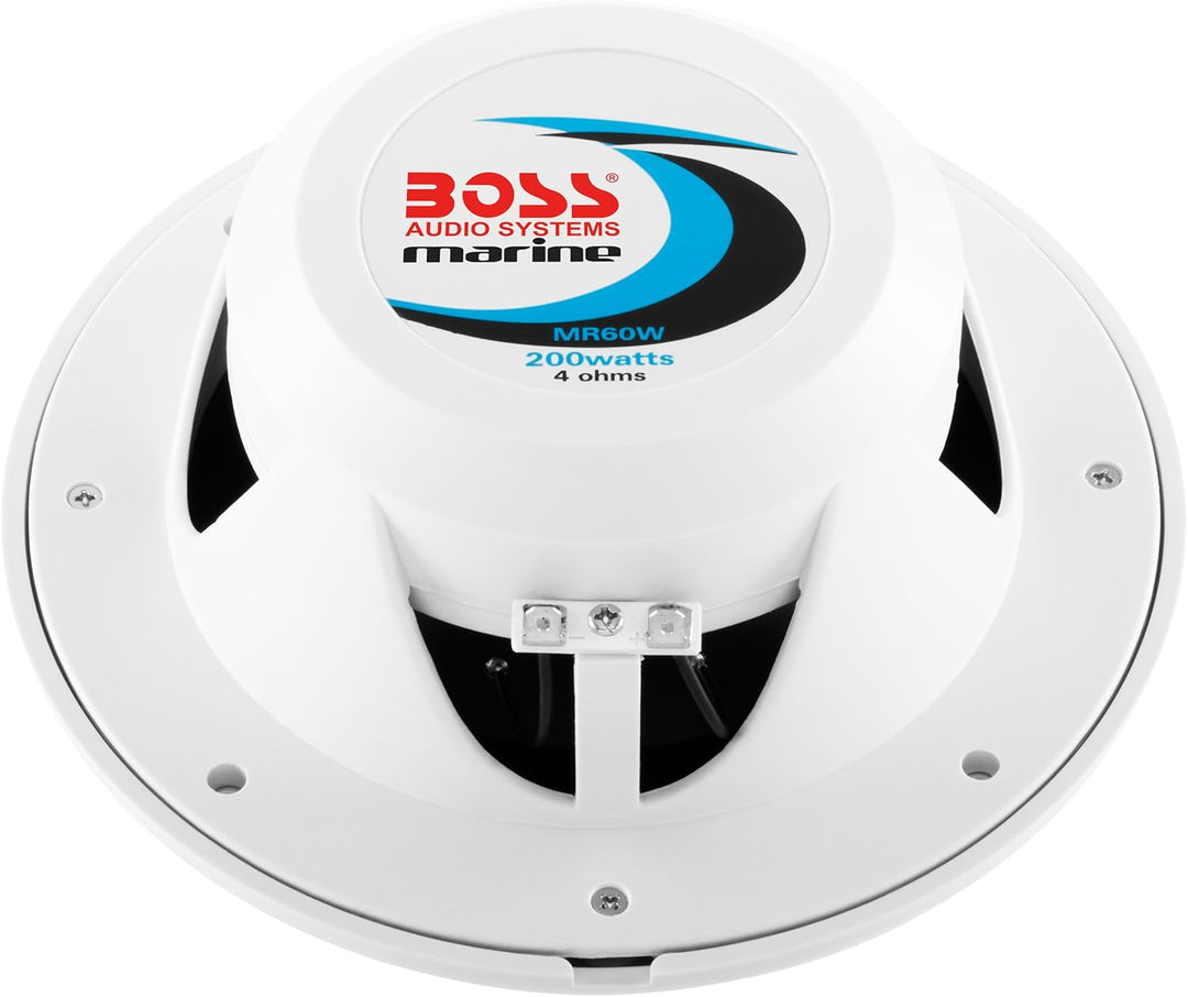 Boss Audio MR60W Weiss 200W Marine Breitbandlautsprecher 16,5 cm, Weiss, 200 W, MR60 W, 16,5 cm, Wei