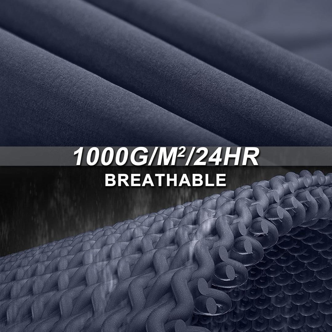 33,000ft Damen Leichte Wasserdichte Softshell Regenjacke Lange Funktionsjacke Übergangsjacke Windjac