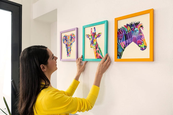 Ravensburger CreArt 28993 - Funky Giraffe - Malen nach Zahlen Erwachsene, DIY Malset mit Pinsel und