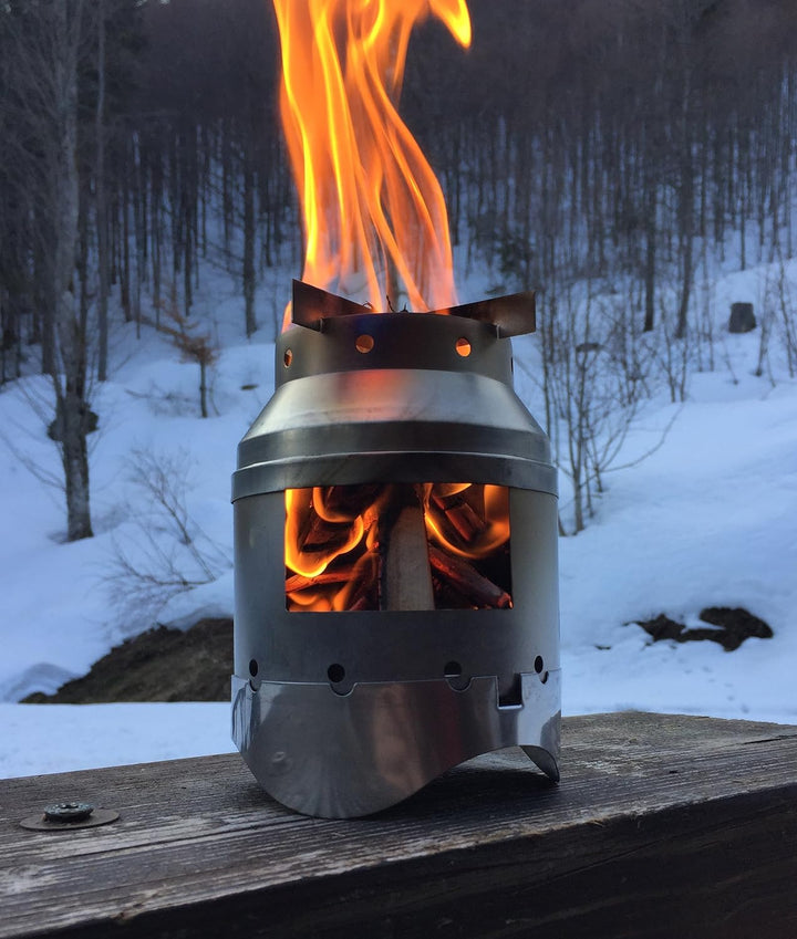 WTB Hobo Kocher 2.0, Ofen für Bushcraft, Camping, Wandern, Picknick, Pepper, Trekking und Outdoor