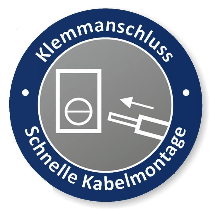 6er Pack, Unterputz Taster, LED, Licht-Symbol, Steckklemme, All-in-One, Serie G1 reinweiss