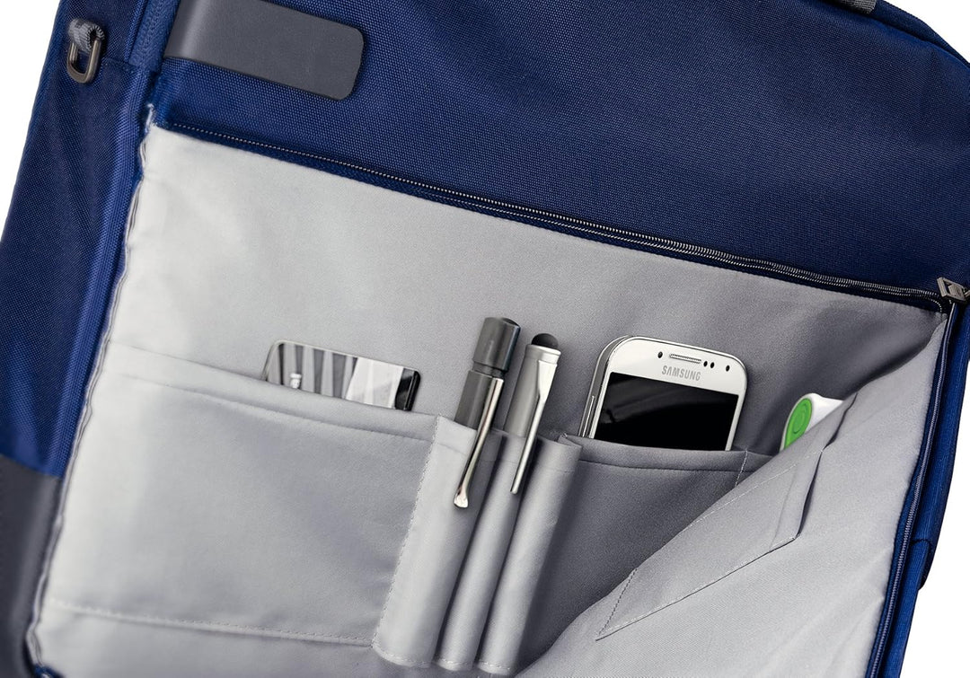 Leitz Komplette Messenger Smart Traveller Tasche für 15,6 Laptop – Titan Blau 15,6 Zoll Umhängetasch