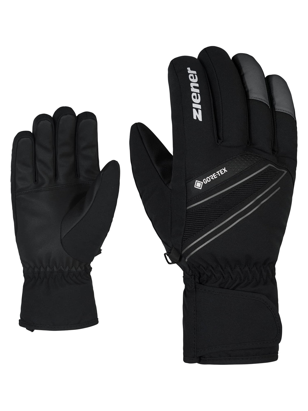 Ziener Herren Gunar Ski-Handschuhe/Wintersport | wasserdicht, atmungsaktiv, warm, Gore-Tex 9 black.m
