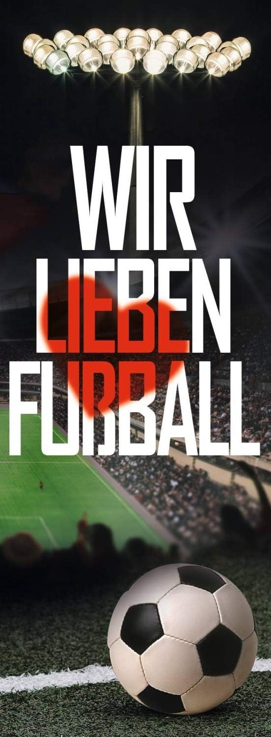 SC Freiburg Fussmatte - Streifen - rot/weiss Matte Fussabtreter - Plus Lesezeichen Wir lieben Fussba