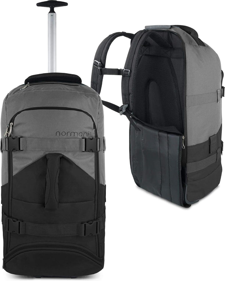 normani Reisetasche mit Rucksackfunktion - Reisetrolley und Rucksack in Einem mit 5 passenden Kleide