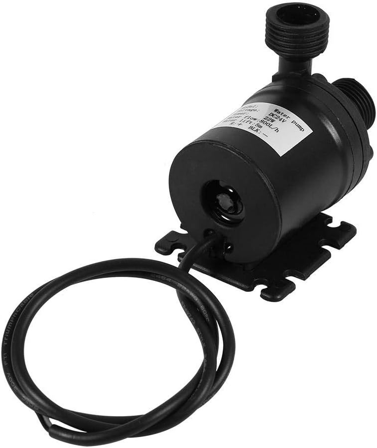 Raguso DC 24V Heisswasser Umwälzpumpe Solarenergie Bürstenloses Motoraquarium Tauchboot 800L/H 5M Ho