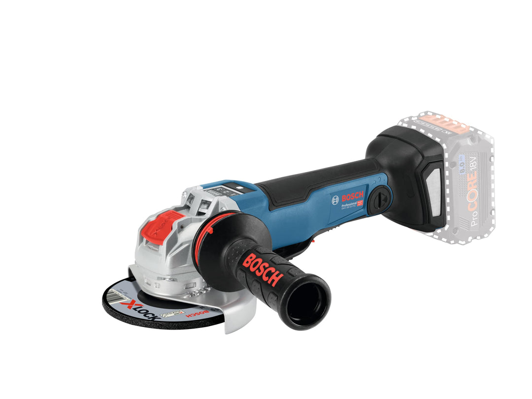 Bosch Professional 18V System Akku Winkelschleifer GWX 18V-10 PSC mit X-LOCK (Scheiben-Ø: 125mm, ink