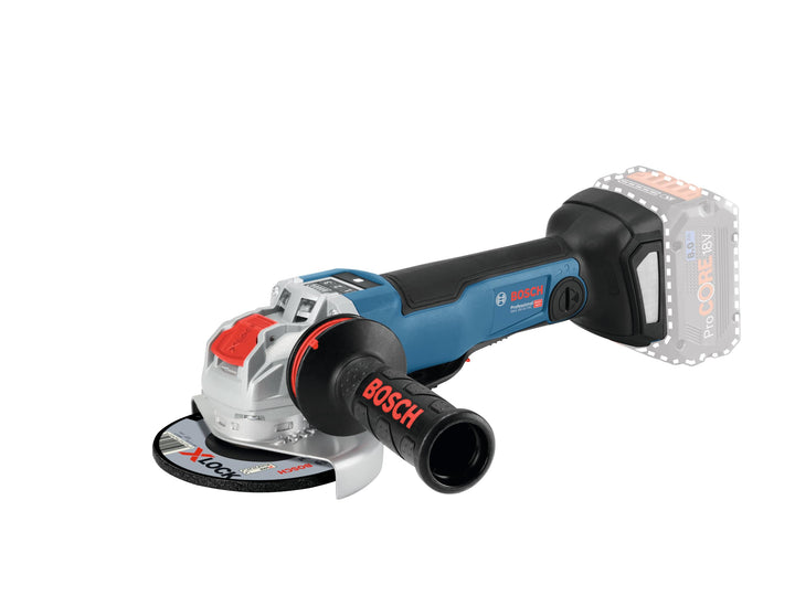 Bosch Professional 18V System Akku Winkelschleifer GWX 18V-10 PSC mit X-LOCK (Scheiben-Ø: 125mm, ink