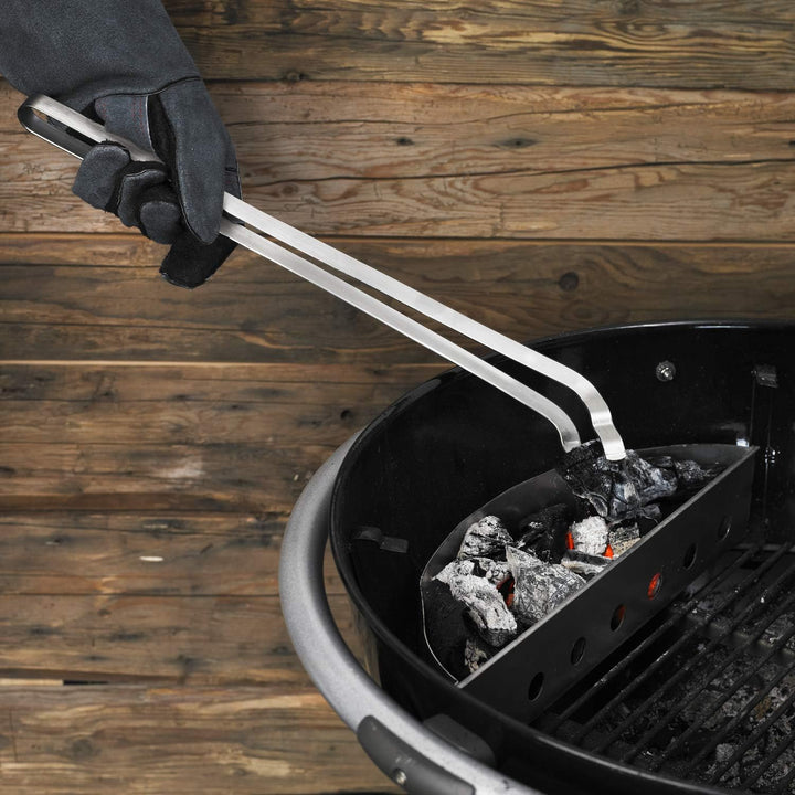 RÖSLE Kohlekorb F50/F50 AIR, 2-tlg., Hochwertige Kohlekörbe für gleichmässige Hitze im Kugelgrill, p
