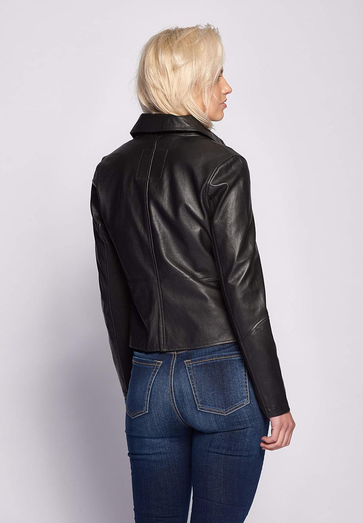 MAZE Damen Lederjacke Noble S Schwarz, S Schwarz