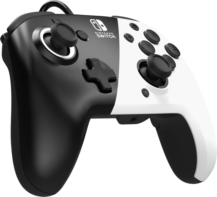 PDP Gaming Faceoff Deluxe+ verkabelt Switch Pro Controller - Schwarz and weiss - Offiziell Lizenzier