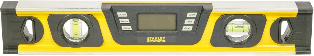 Stanley FatMax Neigungsmesser (digitale Wasserwaage in Grad|Prozent mm/m, 40 cm Länge, LCD-Anzeige)