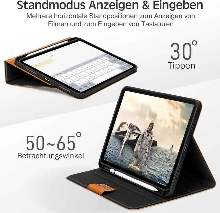 KingBlanc für iPad A16 Hülle 11. Generation 11 Zoll 2025, iPad 10. Generation 10,9 Zoll 2022 mit Pen