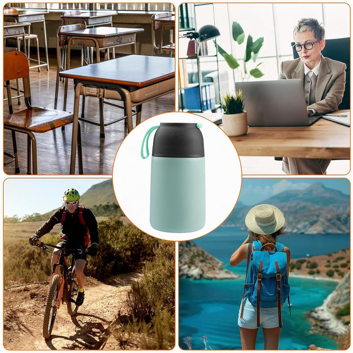 Thermobehälter für Essen 650ml, Edelstahl Warmhaltebehälter Speisegefäss, Lunchbox, Suppenbehälter A