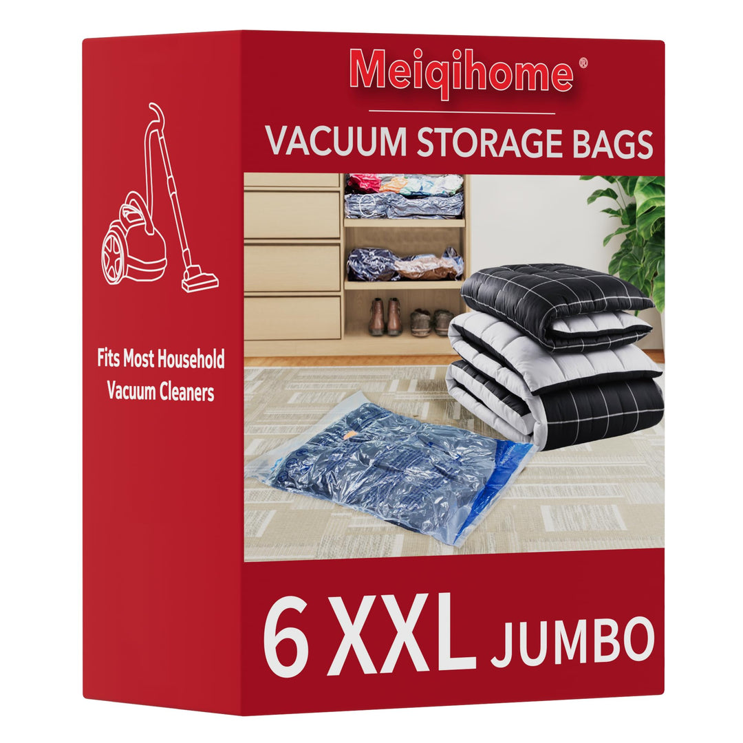 Vakuum-Aufbewahrungsbeutel, 6 XXL, platzsparende Versiegelungsbeutel, luftdichte Kompressionsbeutel