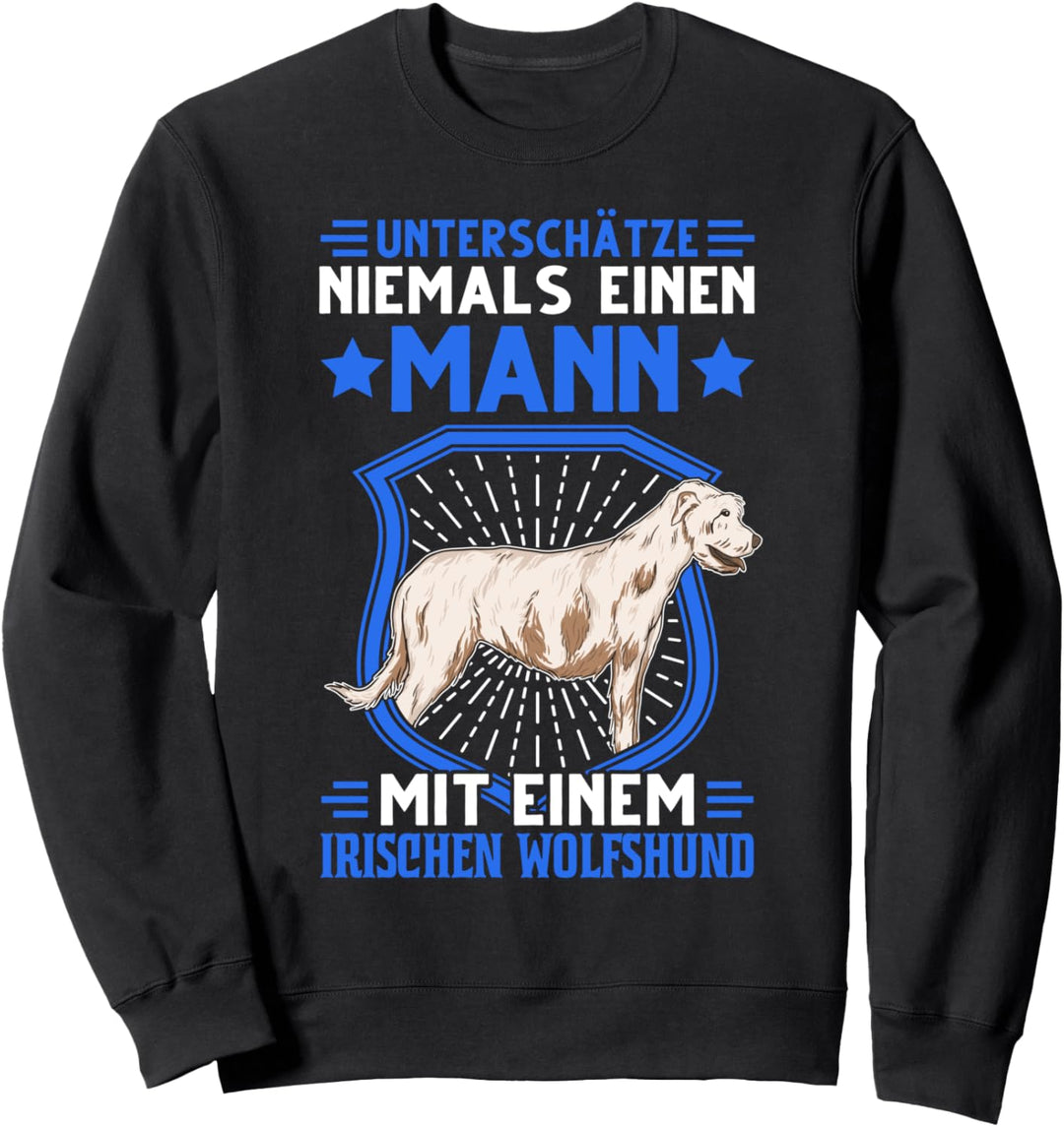Irischer Wolfshund Besitzer Irish Wolfhound Mann Sweatshirt