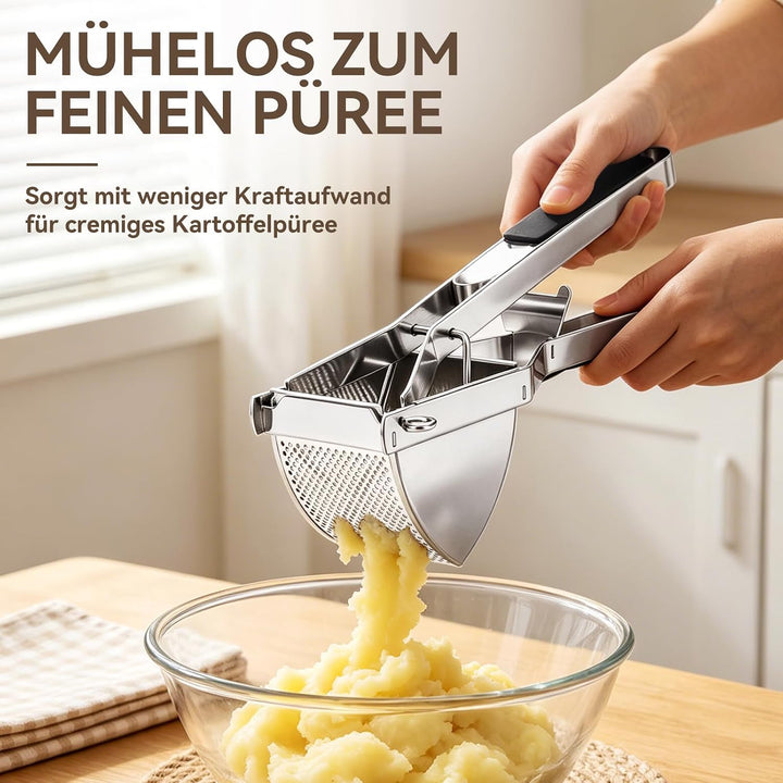 Kartoffelpresse Edelstahl, Kartoffelstampfer