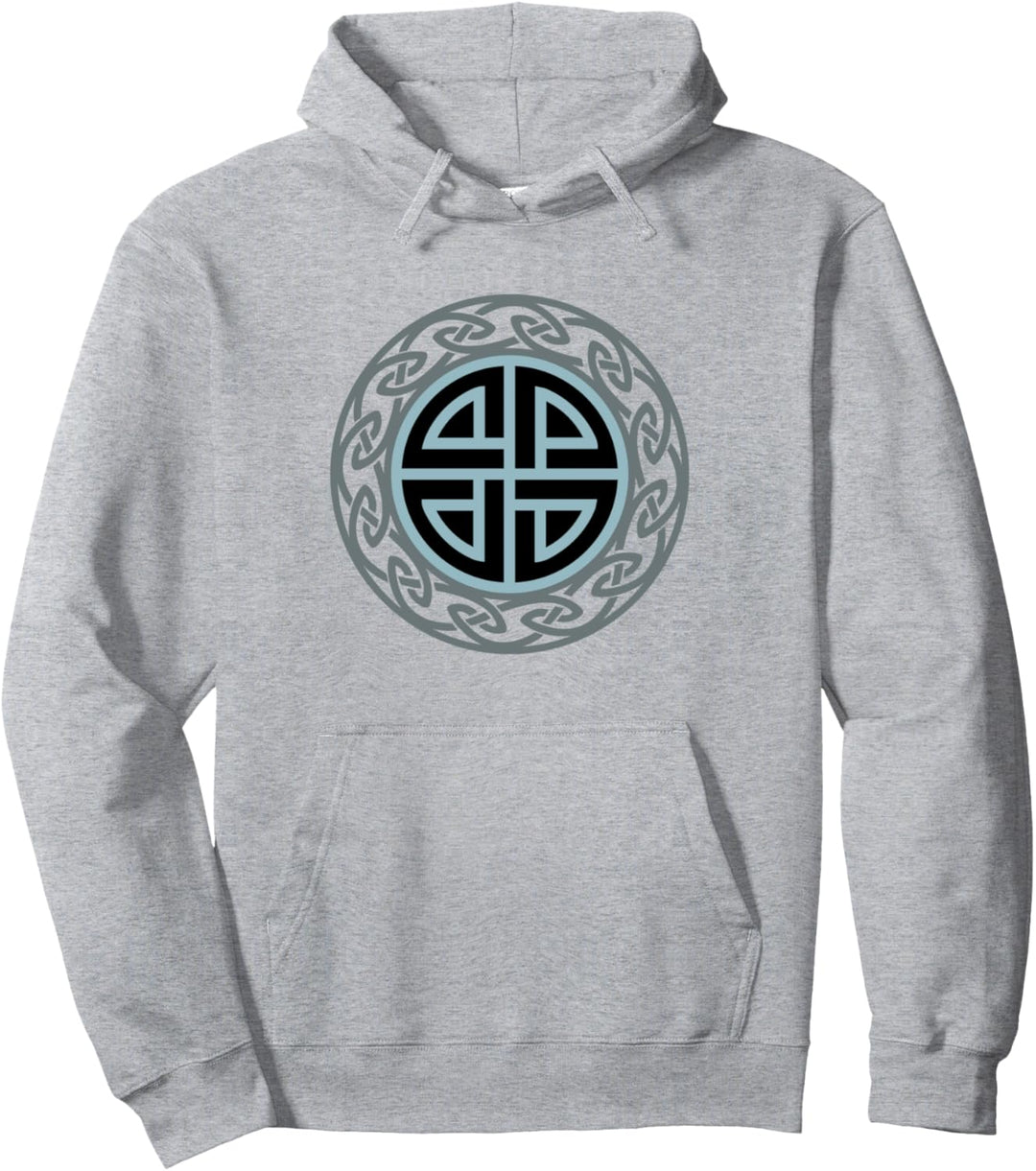 Vintage Schutzsymbol Schildknoten Keltisch Wikinger Nordisch Pullover Hoodie