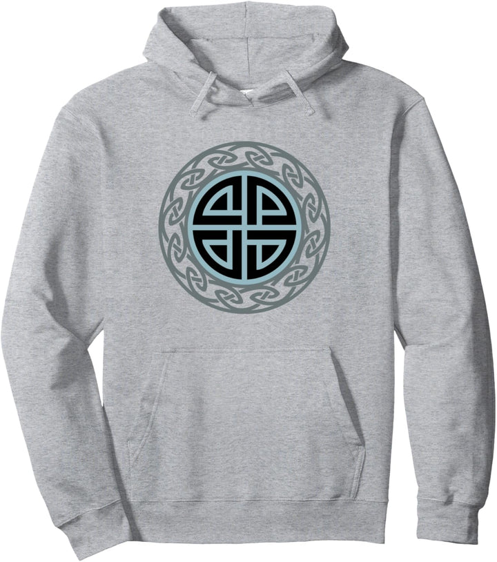 Vintage Schutzsymbol Schildknoten Keltisch Wikinger Nordisch Pullover Hoodie