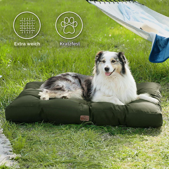 BEDSURE waschbares Hundebett Oxford für Grosse Hunde, 120x90cm grün | Pflegeleicht Bequeme Haustierm