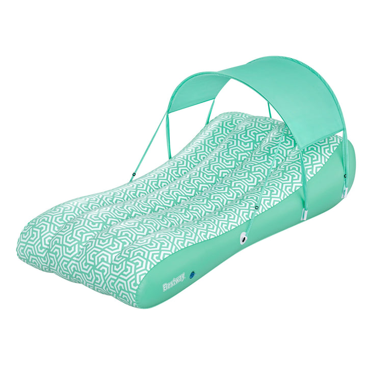 Bestway Luftmatratze Comfy Chill mit Sonnenschutzdach 178 x 102 cm