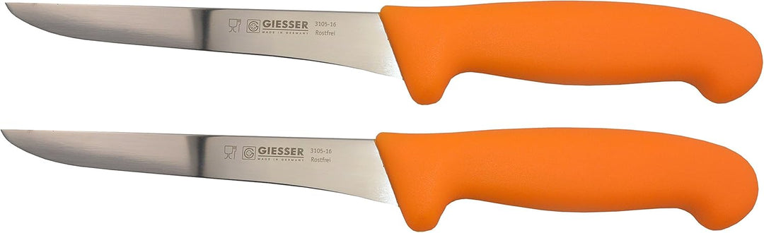 Giesser 2X Messer Ausbeinmesser gelb 16 cm Klingenlänge - Profimesser
