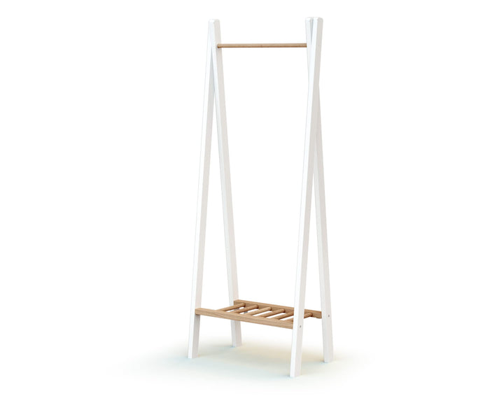 AT4 - ESSENTIEL Kleiderständer | 30 x 50 x 130 cm | Kleiderständer in idealer Höhe für Kinder | Unte