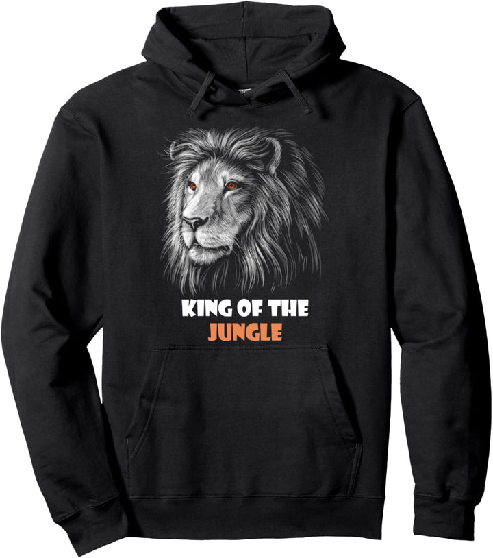 King of the Jungle Safari Löwe White Lion Löwenkopf Pullover Hoodie